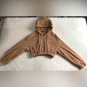 Fuzzy cropped sweater